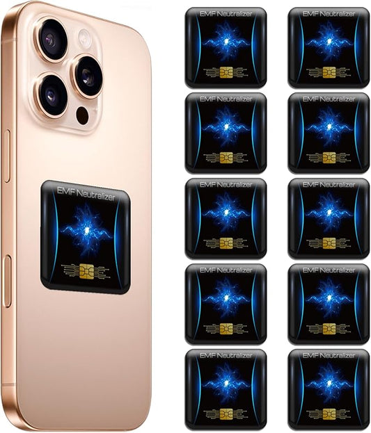 10 Pcs Phone Protection Stickers Neutralizers for Smart Phones/Tablets/Laptops/Computer/WiFi/Priner/TV Electronic Devices Blockers 1