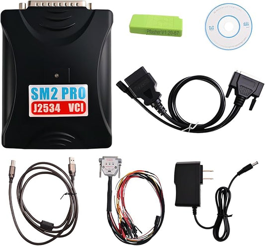 for SM2 PRO J2534 Update Version V2.21.22 ECU Programmer Read Write 67 in 1 OBD2 Diagnostic Tool Full Engineer with Bench Mode (US Standard with Cables)