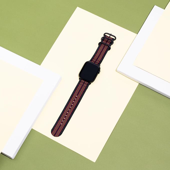 Hiking Trail Nylon Band | The Original Rugged Compatible with Apple Watch Band for Men & Women - Soft, Breathable, Woven Water-Resistant Nylon Mens iWatch Strap | Fits Ultra 2 & Ultra 49mm 46mm 45mm 44mm Series 10 & All Models (Vintage Bond)