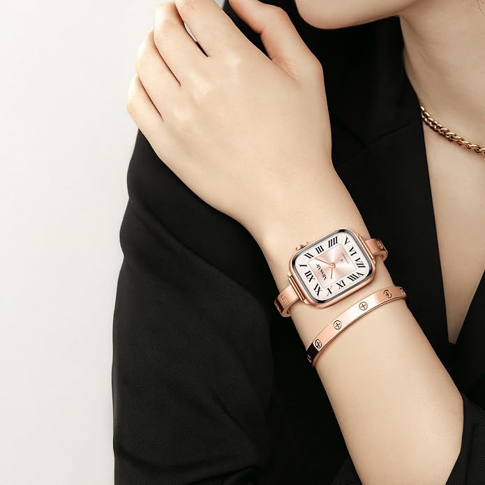 Missair Slim Bands Compatible with Apple Watch 38mm 40mm 41mm 42mm 44mm 45mm 46mm 49mm for Women, Thin Bracelet Dressy Designer Stainless Steel Metal Strap for iWatch Series 11 10 9 8 7 6 5 4 SE Ultra