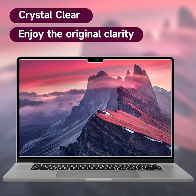 2 Pack Anti Glare Screen Protector Compatible with Macbook Pro 16 Inch (2021-2024, M4, M3, M2, M1-A3403/A2991/A2485/A2780), Anti Scratch Matte Screen Protector