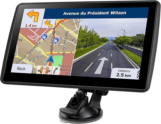 7'' GPS Navigator for Car Truck RV - 2026 North America Maps Free Lifetime Updates, Touchscreen Navigation System, Speed & Red Light Warning, Turn-by-Turn Voice Guidance, for All Cars