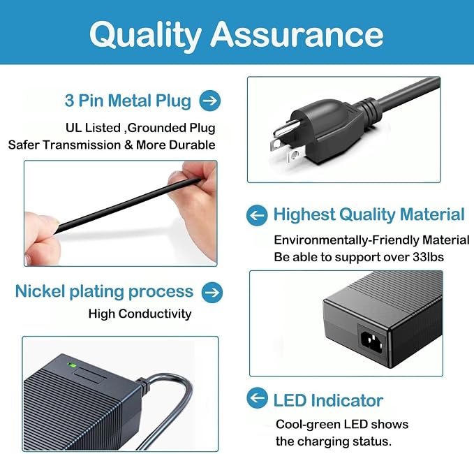 UL Listed 36V AC/DC Adapter Compatible with EcoTech Marine Vectra M1 and Vectra M2 Return Pumps Water Pump Replacement Power Supply Cord EA10951L-360 JYH3602660 Charger Plug PSU