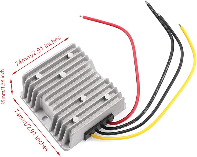 DC to DC Converter 20V-60V to 14V 25A Step-Down Module Waterproof