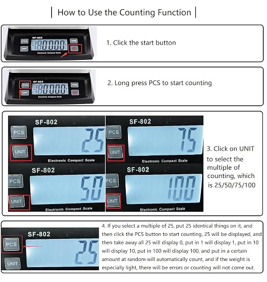 Copkim Large Digital Kitchen Scale 66LB 30kg Commercial Food Scale Stainless Bread Scale with LCD Display Commercial Weighing Devices for Baking Cooking(Silver)