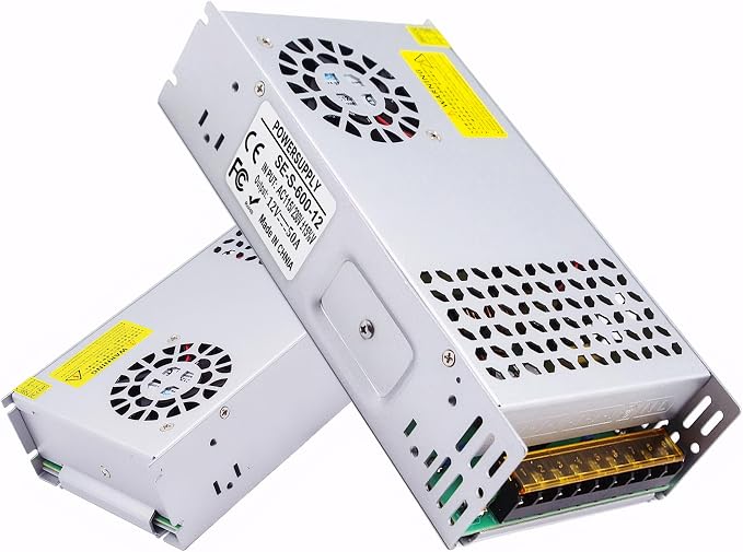 DC 12V 50A 600W Power Supply SMPS AC 110V / 220V-DC 12V Transformer Adapter for Advertising Signs,CCTV Camera Security System,Computer Project of Industrial Power Supplies (DC12V-600W)
