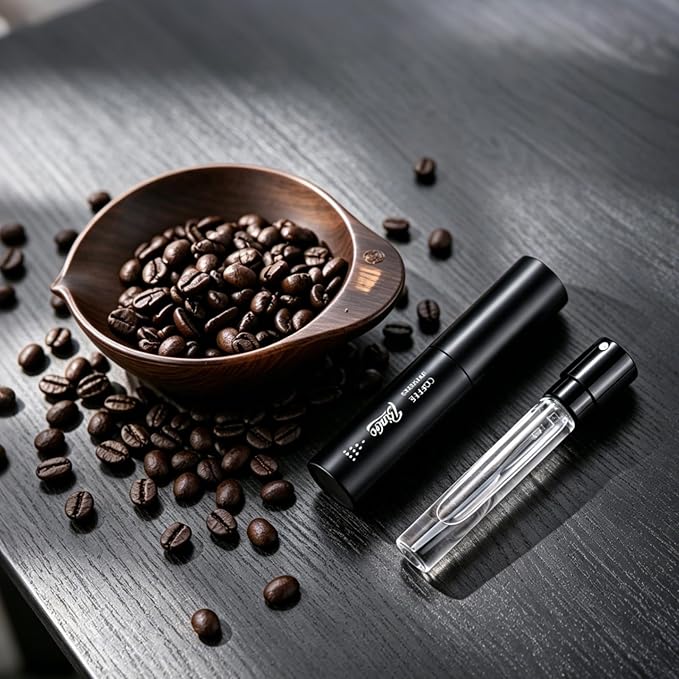 BINCOO Walnut Coffee Bean Scale Dosing Cup with LED Espresso Scale Coffee- Rechargeable 0.1，Small Coffee Spray Bottle， Precision &Tea Scale & Perfect Coffee Lover Gift（walnut wood）