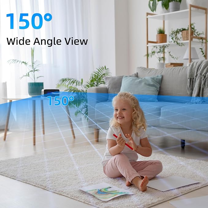 Wireless Indoor Hidden Camera for Home Security 3-in-1 Camera with Clock & Bluetooth Functionality 4K HD Night Vision, Motion Detection, Clock Hidden Camera