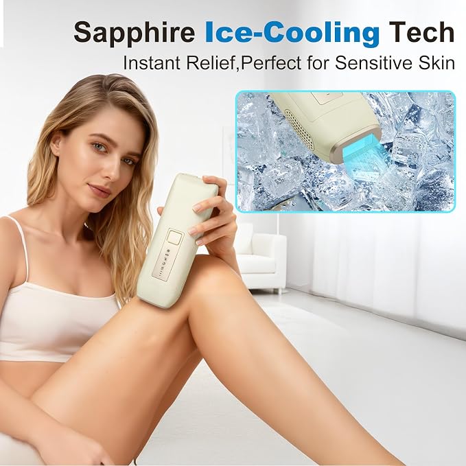 EEK IPL Hair Removal Device, Cool And Painless, Three Modes And Three Power Levels, Suitable For Both Men And Women, Enjoy Beauty Salon-Level Full Body Hair Removal At Home