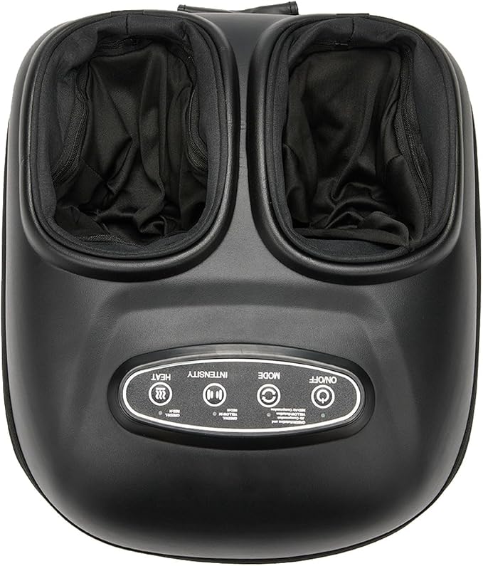 LINGTENG Electric Foot Massagers, Shiatsu Foot Massager with Heat and Compression, Deep Kneading 3-Level Pressure, Home Office Use for Men Women Parents Seniors