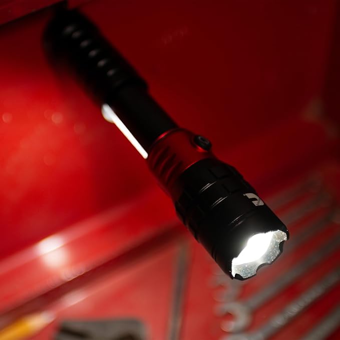 Cummins CMN35360 Pro Series Piston Extendable Rechargeable Flashlight 2000 Lumen LED Multiple Light Modes Plus Power Bank