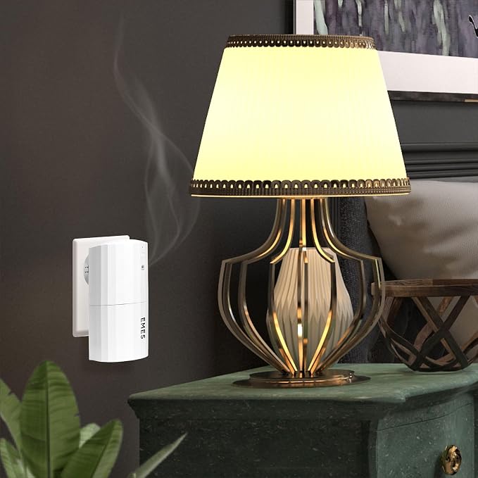EMES Waterless Smart Aromatherapy Diffuser | Scent Diffuser for Essential Oils for Home, Office & Spa | 24-Hour Bluetooth-Controlled Scent Air Machine, 130ml Capacity, Covers 500 Sq Ft - White