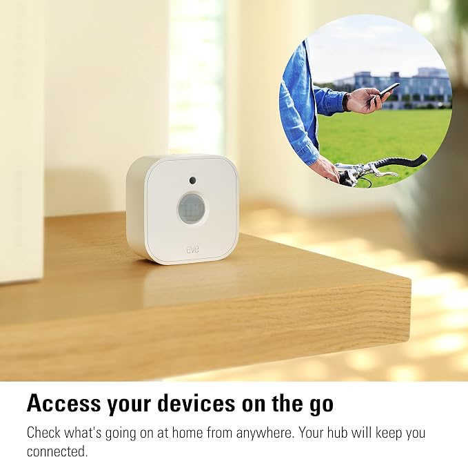 Eve Motion (Matter) 3-Pack – Smart Motion and Light Sensor, IPX3, Automatic Activation of Devices, Future-Proof, Works with Apple Home, Alexa, Google Home, SmartThings, requires Thread Border Router
