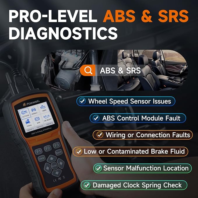 FOXWELL NT630 Plus ABS SRS Scanner with Carrying Case