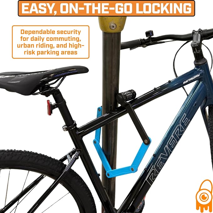 Monster Folding Bike Lock – Heavy-Duty Anti-Theft Hardened Steel, Rust-Proof, Foldable Compact High-Security Lock for Bicycle, Scooter & Motorcycle