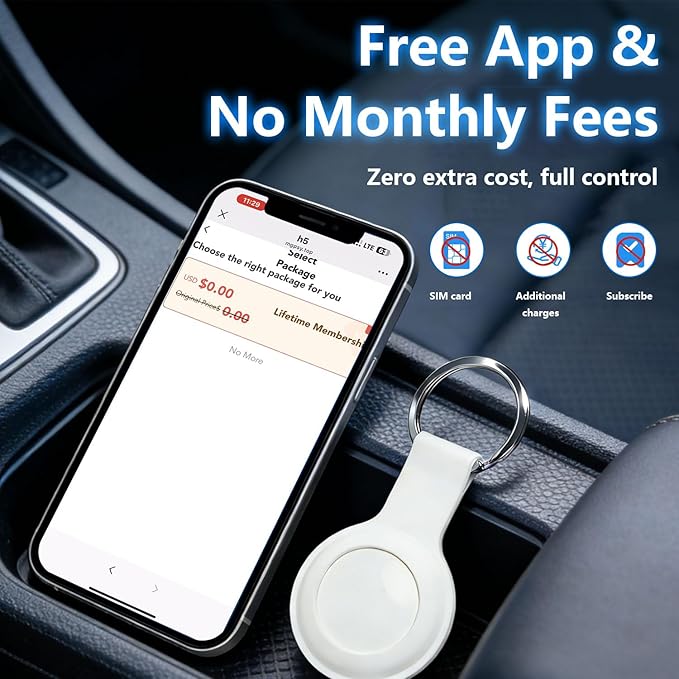 GPS Tracker for Vehicles,Car GPS Tracker Portable GPS Tracking Device,Full Global Coverage Location Tracker for Kids,Dogs,Trucks/Person,No Subscription Required/No Monthly Fee