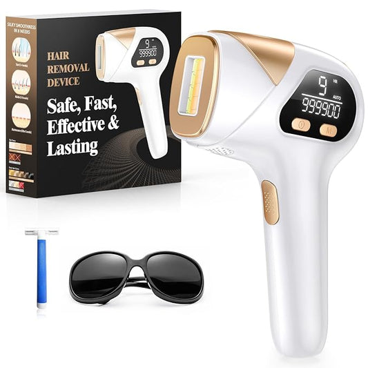 IPL Hair Removal, Laser Hair Removal for Women and Men, Safe at-Home Epilator Hair Removal Device for Armpits Back Legs Arms Face Bikini Line