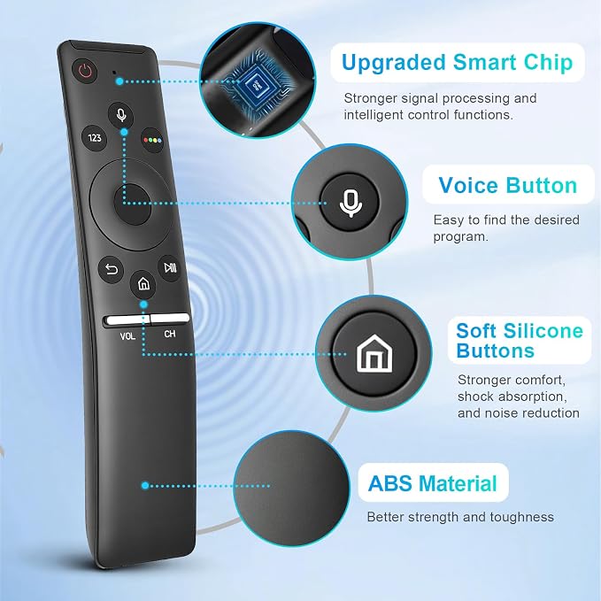 BN59-01266A BN59-01241A RMCSPM1AP1 BN59-01292A Replaced Voice Remote fit for Samsung Smart TV UN65MU6500FXZA