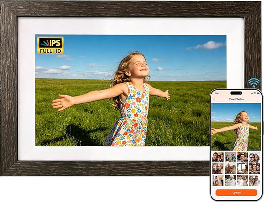 10.1'' WiFi Digital Picture Frame, 1280x800 IPS Digital Photo Frame with AI Painting, 16GB, Auto-Rotate, Send Wishes, Share Photos/Videos, Wedding,Birthday Gifts for Women, Mom