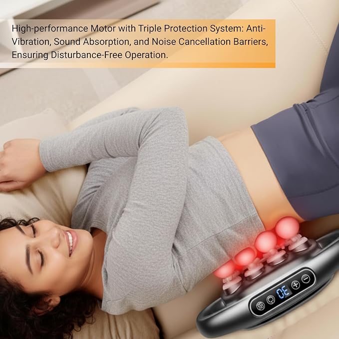 Deep Tissue Percussion Massager with 3 Modes and 30 Intensities, 16-Head Massage Gun Set, Quiet Muscle Massager for Relieving Back, Shoulder, Leg, Foot, and Body Muscle Pain