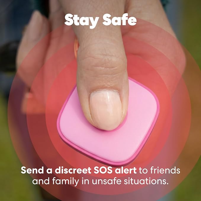 Tile by Life360 Mate Bluetooth Tracker, Keys Finder and Item Locator for Keys, Bags and More. Phone Finder. Both iOS and Android Compatible. 1-Pack (Pink Punch)