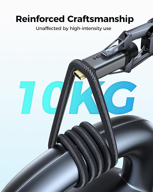 Silkland 8K 4K Micro HDMI to HDMI Cable 1ft, Short Micro HDMI 2.1 Adapter [8K@60Hz, 4K@240Hz 144Hz 120Hz] 6K 5K 48Gbps HDR, Compatible for Samsung G8,G9, Camera, Raspberry Pi 5 4, GoPro Hero, Cam Link