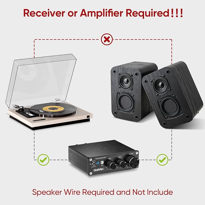 RIOWOIS Passive Bookshelf Speakers for Home Theater Surround Sound, Satellite Stereo Speakers with Crisper Sound and Classic Wood Grain for Record Player/Computer/TV, Wall Mountable, One Pair.