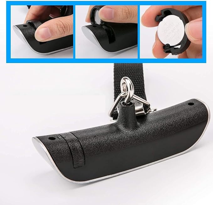 High Precision Luggage Scale - Portable Digital Suitcase Weight Scale with Hook, 110Lb/50Kg Capacity, Handheld Electronic Travel Scale for Easy Weighing