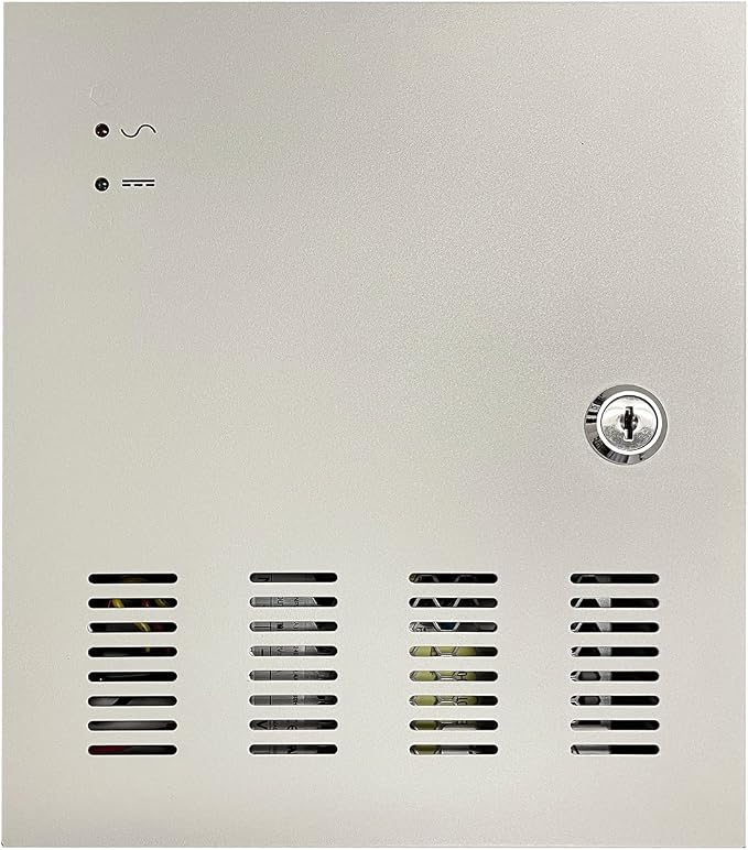 9 Port High Power Security CCTV Camera Access Control Power Distribution Box 12V DC 10 Amp PTC Protection, with 9 Pcs. DC Male Pigtail