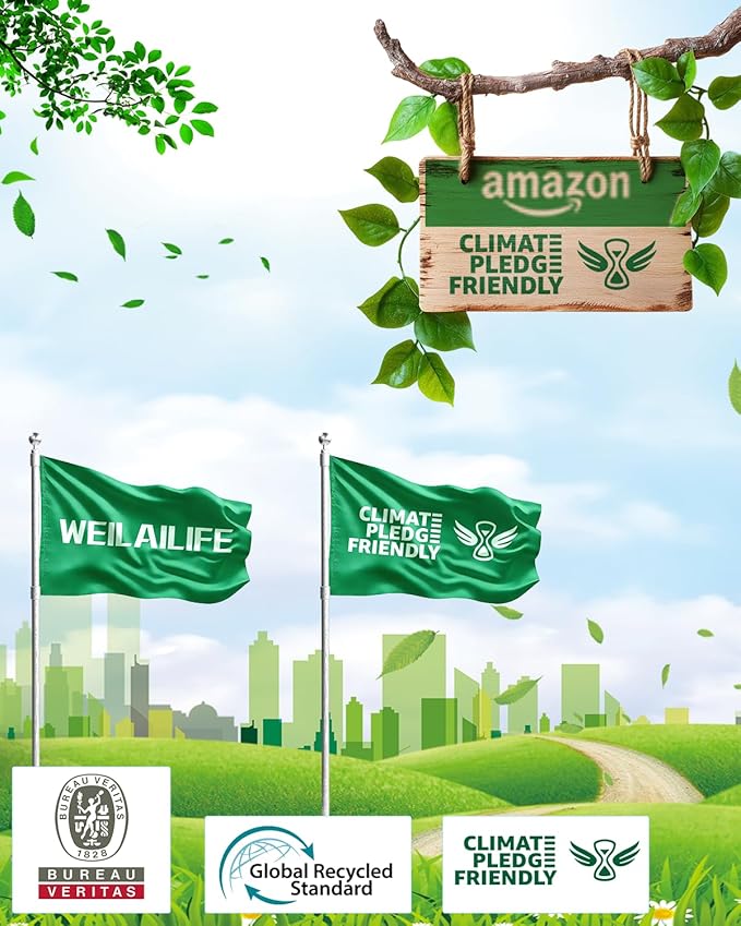 WEILAILIFE 【Auto Tracking & 2-Way Audio】 4MP Solar Powered Extend PTZ Camera, Wireless Outdoor Security Cameras, WiFi Home Video IP Camera(2 Pack)