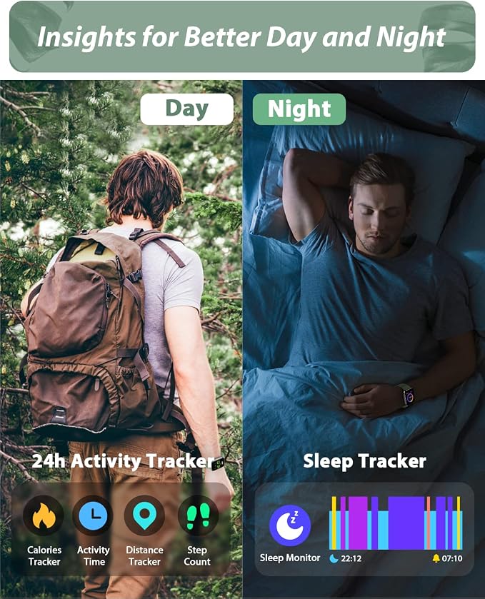 Tensky Smart Watch for Men Women(Call Receive/Dial), Alexa Built-in, 1.8" Touch Screen Fitness Tracker with Heart Rate Sleep Tracking, 100 Sports Modes, 5ATM Waterproof Smartwatch for Android iPhone