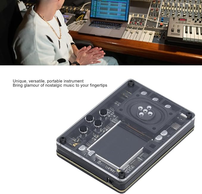 Theremin Instrument Kit - Electronic Innovative Mini Musical Instrument Gift with Screen Display