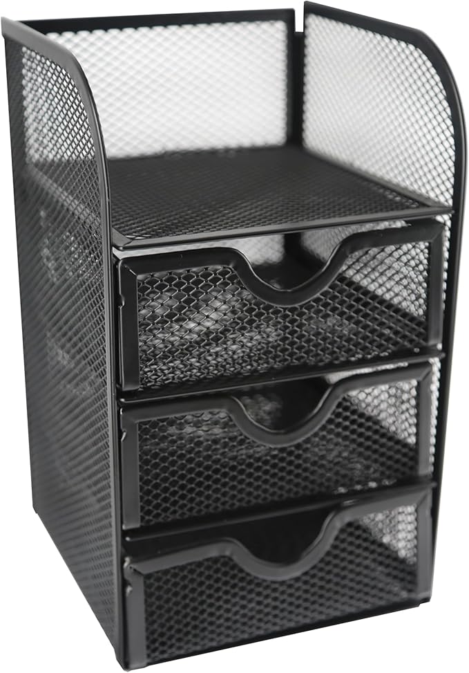Huron Desktop Mini 3-Drawer Supplies Organizer (1/4/24/96) (1 pc)