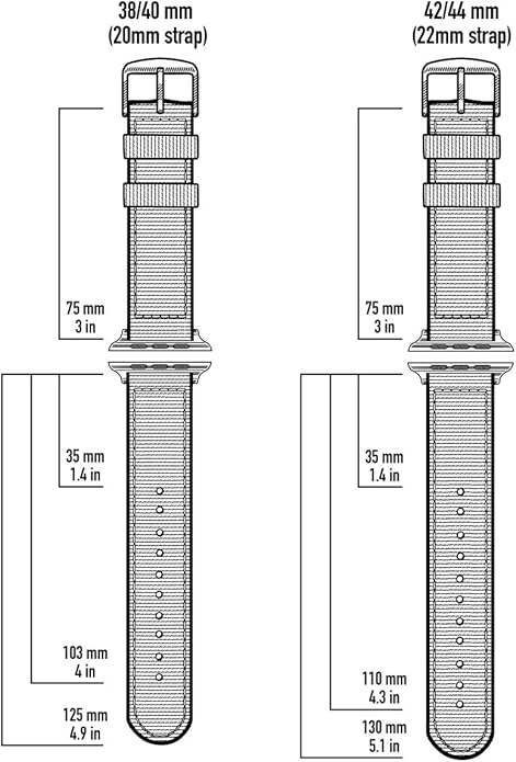 Archer Watch Straps - Canvas Straps for Apple Watch