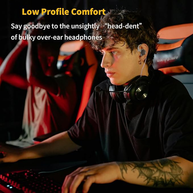 KZ ZS10 Pro 2 USB C Headphones with Mic lEM for Gaming in Ear Monitors Hybrid 4BA+1DD, Deep Bass Comfort-Fit Wired Earbuds High-Definition Decoding DSP with 4 EQ Modes