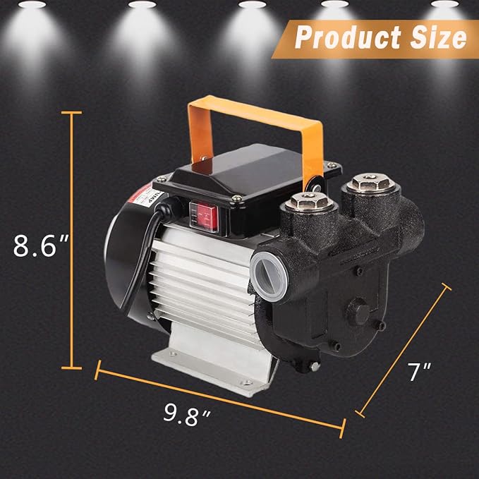 TOPWAY 110V AC 16GPM Electric Self-priming Oil Transfer Pump Fuel Diesel Kerosene Biodiesel Pumps