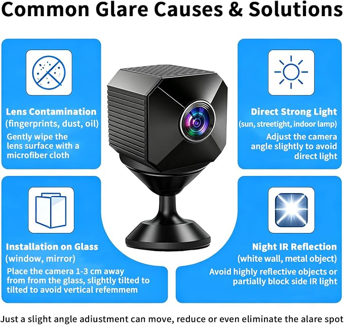 Mini Camera - 2026 Upgraded 4K Mini Wireless Security Camera, Small WiFi Indoor Nanny Cam with No-Glow Night Vision, Motion Alerts, Rechargeable Battery, for Home/Office/Pet