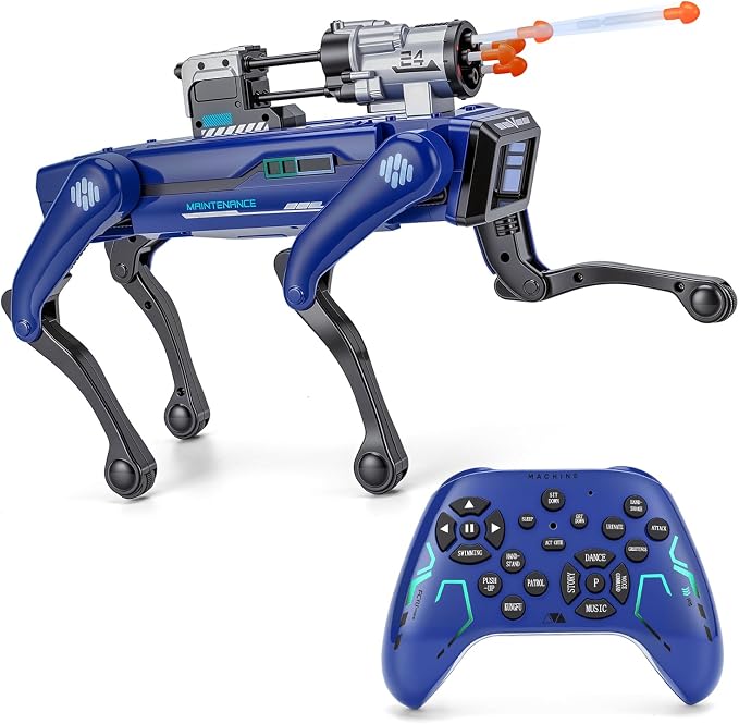 Robot Dog - Interactive STEM Programmable Robotic Puppy with Remote Control & Voice Recognition, 30+ Lifelike Actions, Durable Gift for Boys & Girls Age 6-12