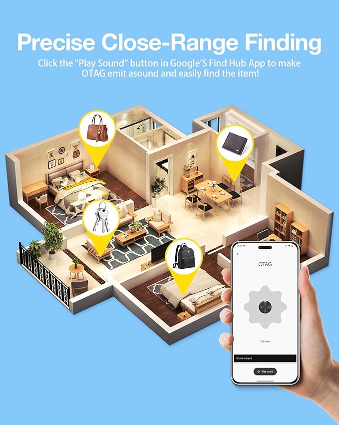 Air Tags for Android,Air Tags-2 Pack Android,Air Tracker Tags with 2 Case,2 Year Battery Life,Google Find Trackers for Google'S Find Hub App,IP65 Waterproof Luggage Tracker Tags for Keys