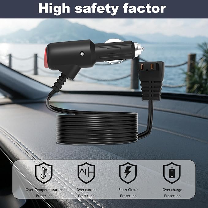 Car Charger for Car Refrigerator Compatible with Alpicool, Bodega, Euhomy, BougeRV, ARB, ICECO, Setpower, JoyTutus Car Refrigerator Power Cord