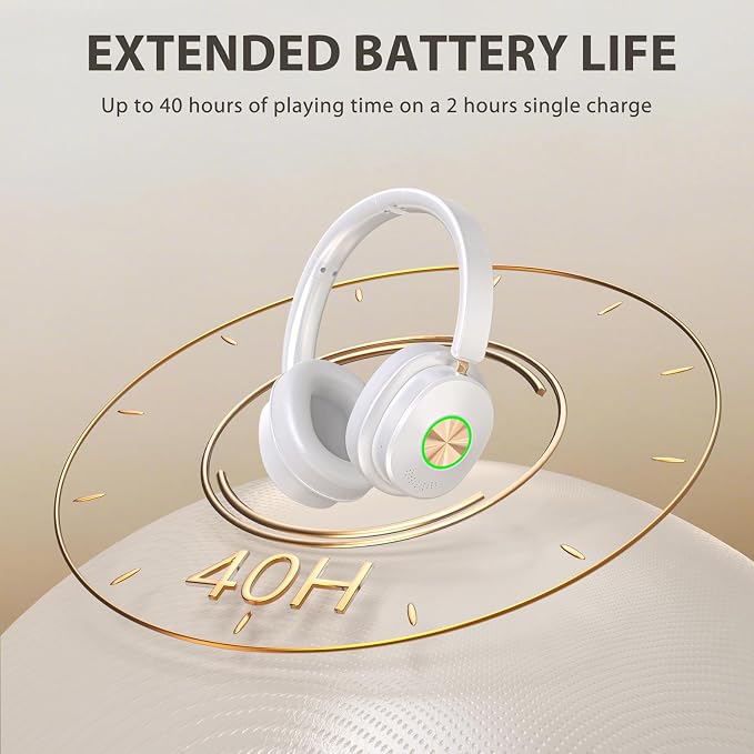 Earbay Wireless Headphones for TV Watching, TV Headset Wireless for Seniors with Transmitter Charging Dock, Bluetooth V5.4 Over Ear TV Headphones &No Audio Delay, Gift for Elderly/Parents