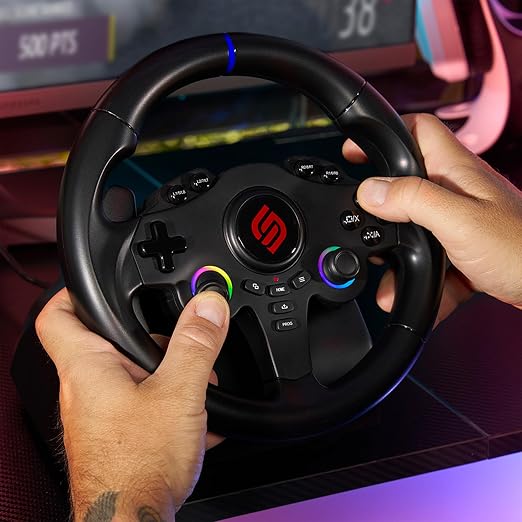 SUBSONIC - Superdrive 220RS-5 Racing Wheel for Playstation PS5 and PC - Black