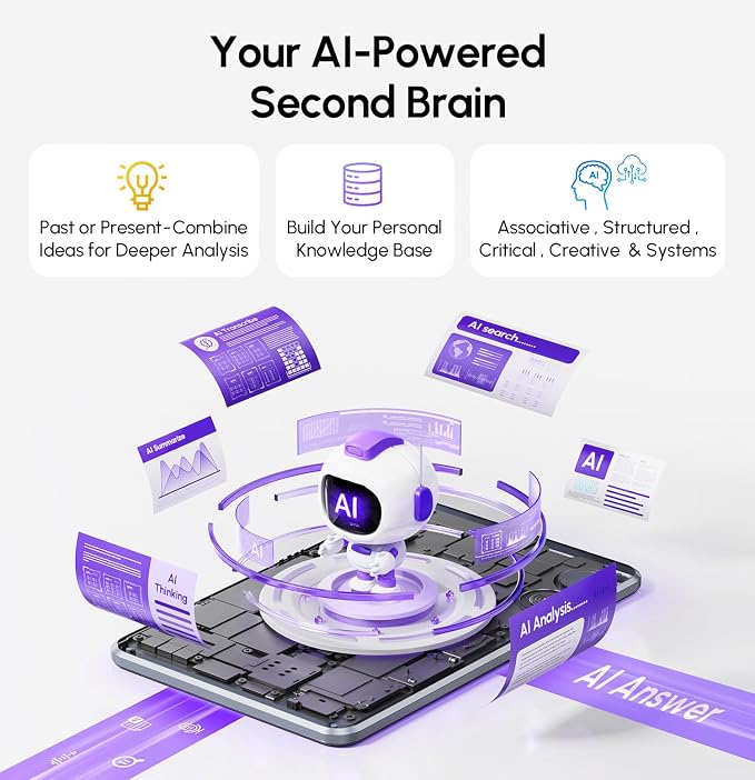 AI Voice Recorder & Transcriber with GPT-5.2 Analysis – 30-Hour Recording, 112-Language Speech-to-Text & Auto Summary for Meetings, Lectures & Interviews,Grey