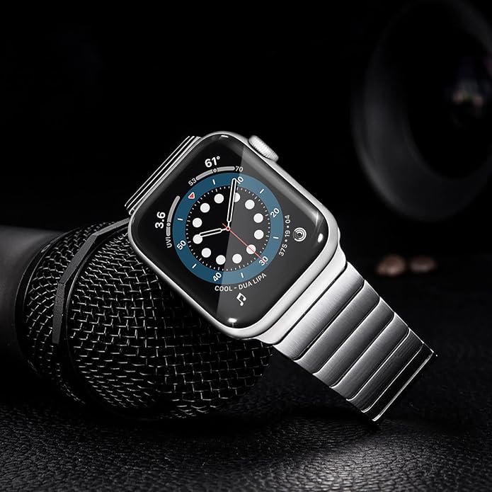 NewWays Titanium & Stainless Steel Link Bracelet for Apple Watch Band Ultra 3 2 1 Band 49mm Series11 10 46mm 42mm 45mm 44mm 41mm 40mm 38mm Series 3-11