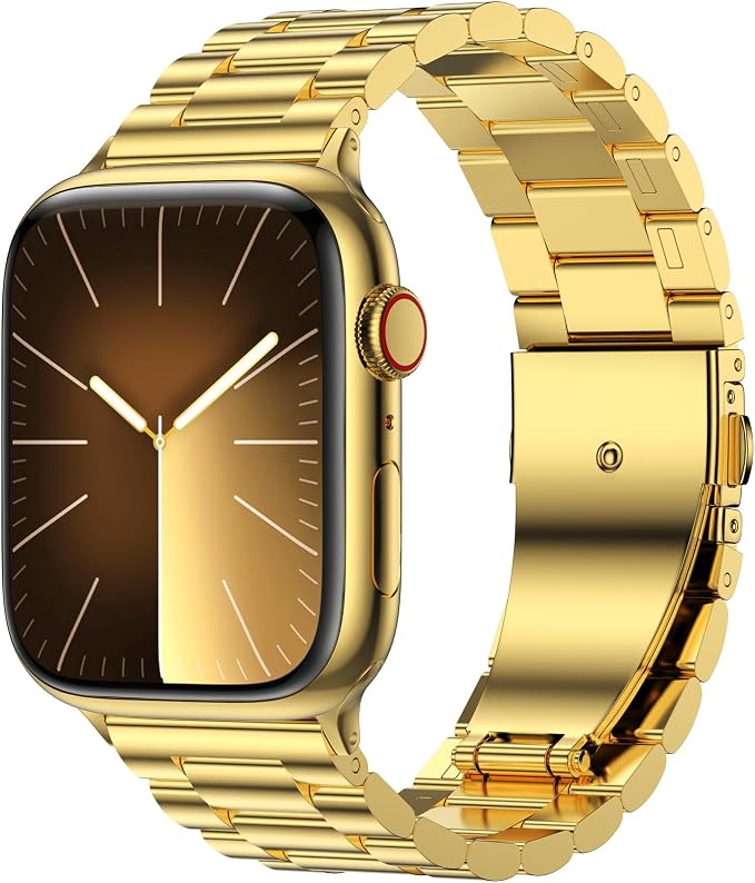 EPULY Metal Band Compatible with Apple Watch Bands for Men 49mm 46mm 45mm 44mm 42mm, Business Stainless Steel Strap for iWatch Series 11 10 9 8 7 6 5 4 3 2 1, SE3 2 1, Ultra3 2 1, No Tools Required