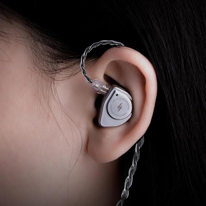 Linsoul SIMGOT EW200 10mm SCP Diaphragm Dynamic Driver in-Ear Earphones with All Metal Body, Detachable 0.78mm 2pin Silver-Plated OFC Cable for Audiophiles Musicians (EW200 DSP)