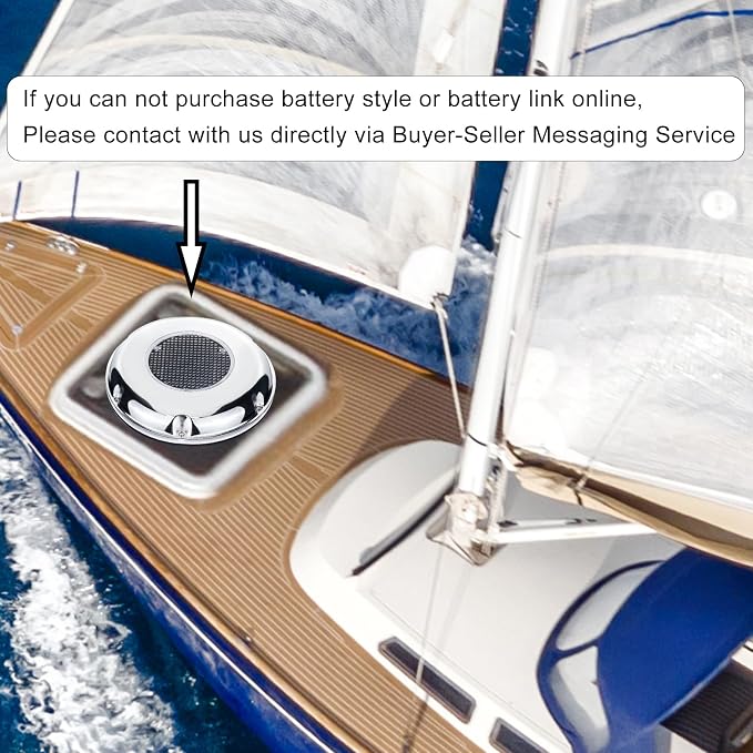 Solar Powered Ventilation Fan Exhaust Stainless Steel with Battery Switch for Marine Boat Waterproof 8.5 Inches