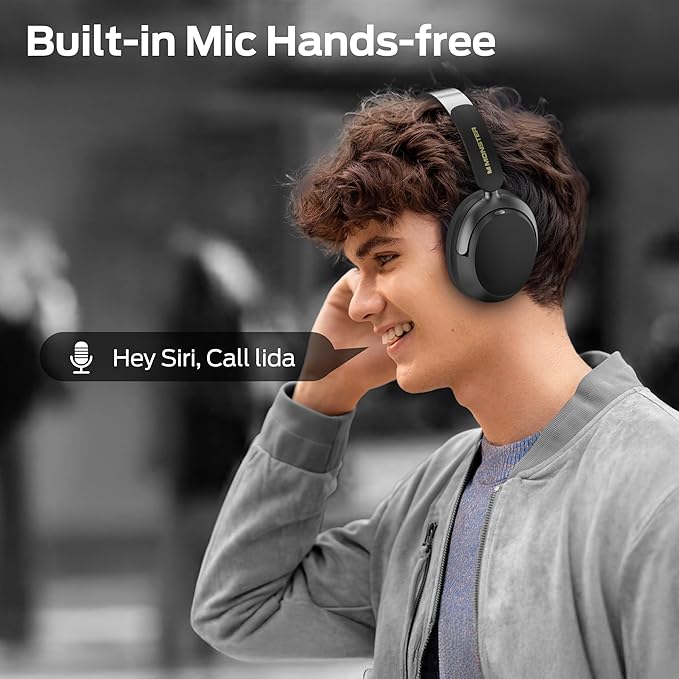 Monster Persona 3rd ANC Bluetooth Headphones, Over Ear Headphones with Bluetooth 5.4, 70 Hours Playtime Noise Cancelling Headphone with Mic, Foldable Lightweight Headset Comfort Fit, Black