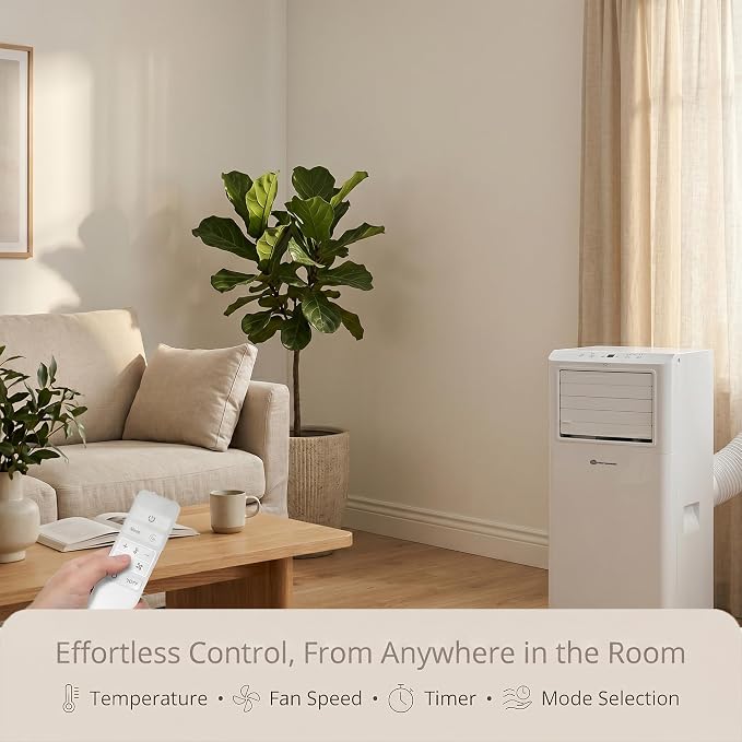 Portable Air Conditioner Unit, 9000 BTU, (6K SACC), White (PAG-S06KCO630C)