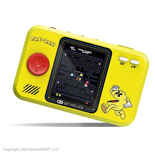 My Arcade Pac-Man Pocket Player Bundle: Officially Licensed, Portable Gaming Console, Travel Case and Screen Protector Included. Includes Classic Mode and Speed Up Mode.